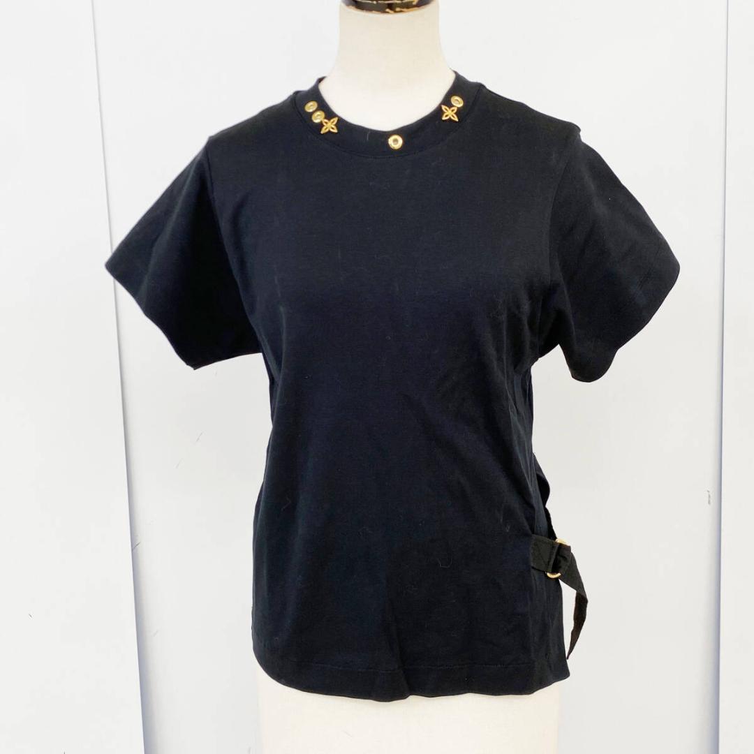 Louis Vuitton Side Strap T-Shirt 1A4PFD Noir Black/Black