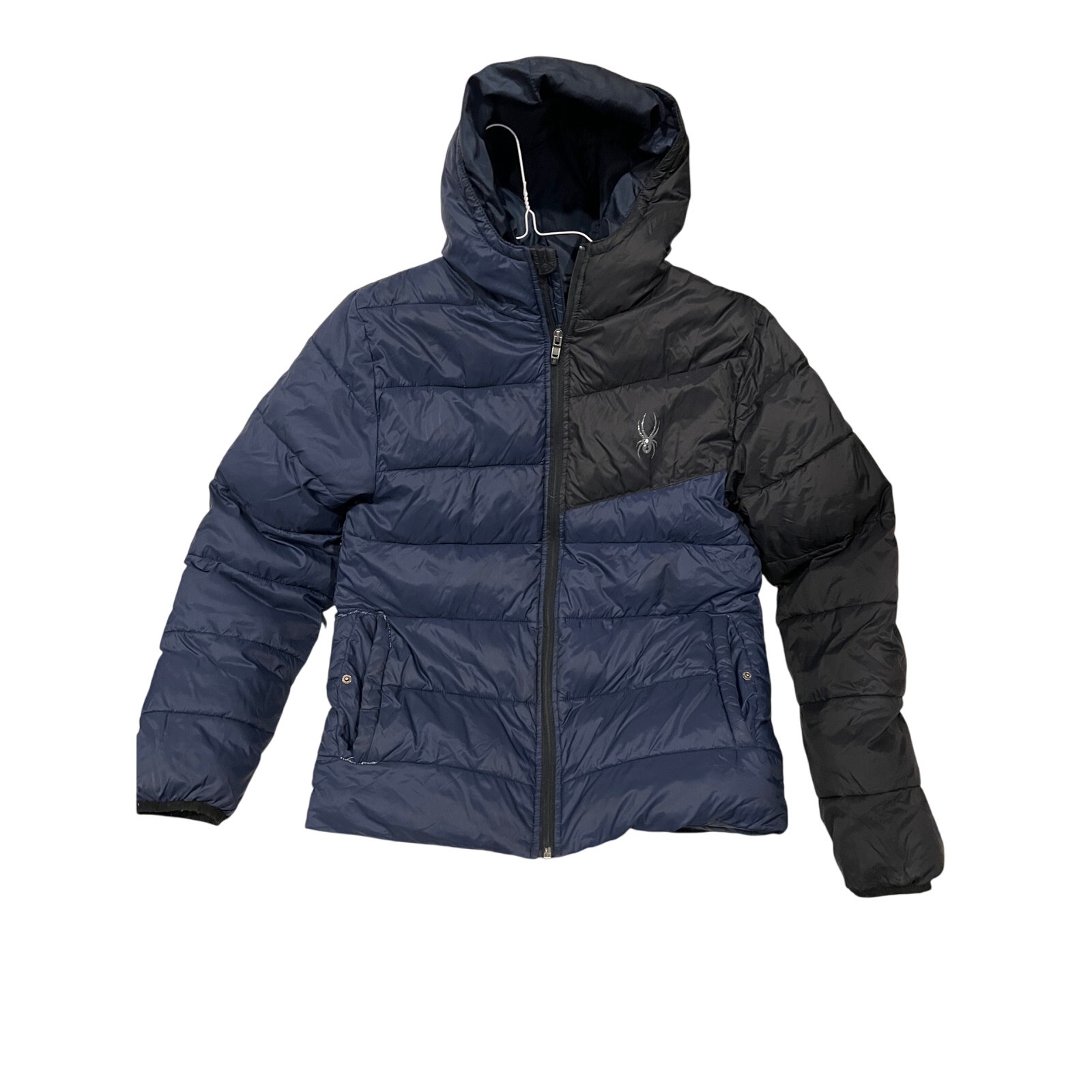 Spyder Blue Black Crushable Packable Light Jacket Mens S