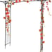 Steel Garden Trellis Patio Flower Archway Vine Arch for Weddings & Outdoor
