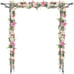 Steel Garden Trellis Patio Flower Archway Vine Arch for Weddings & Outdoor