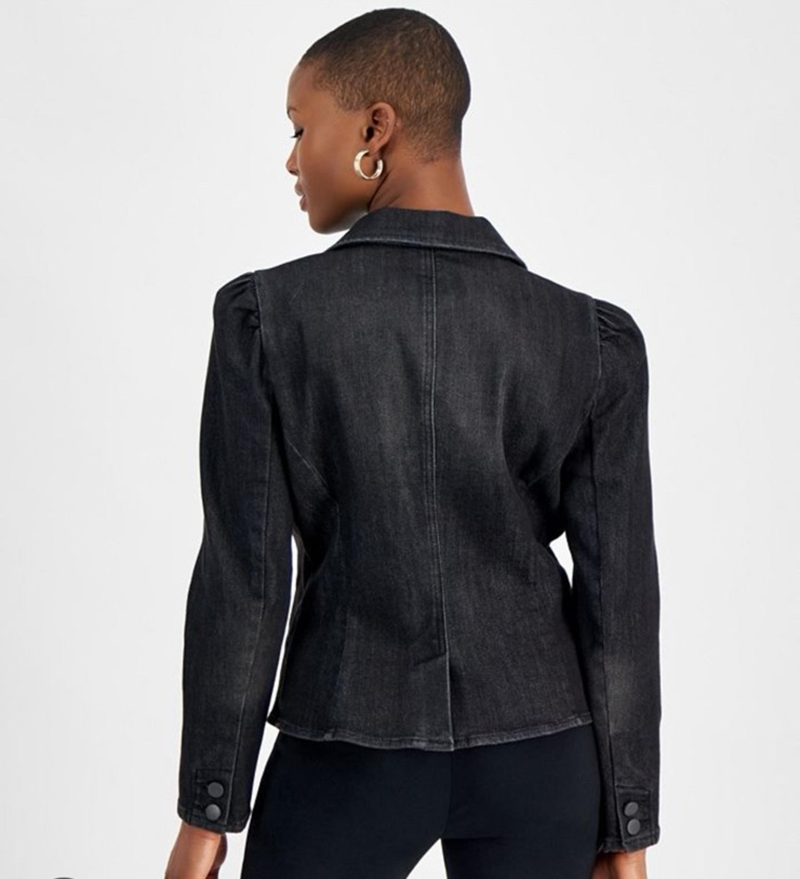 INC International Concepts Jean Blazer Fitted Jacket Size M
