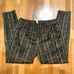 Adidas Men’s Tiro Tartan Pants Zip Leg Pockets Green Plaid Size large. NWOT