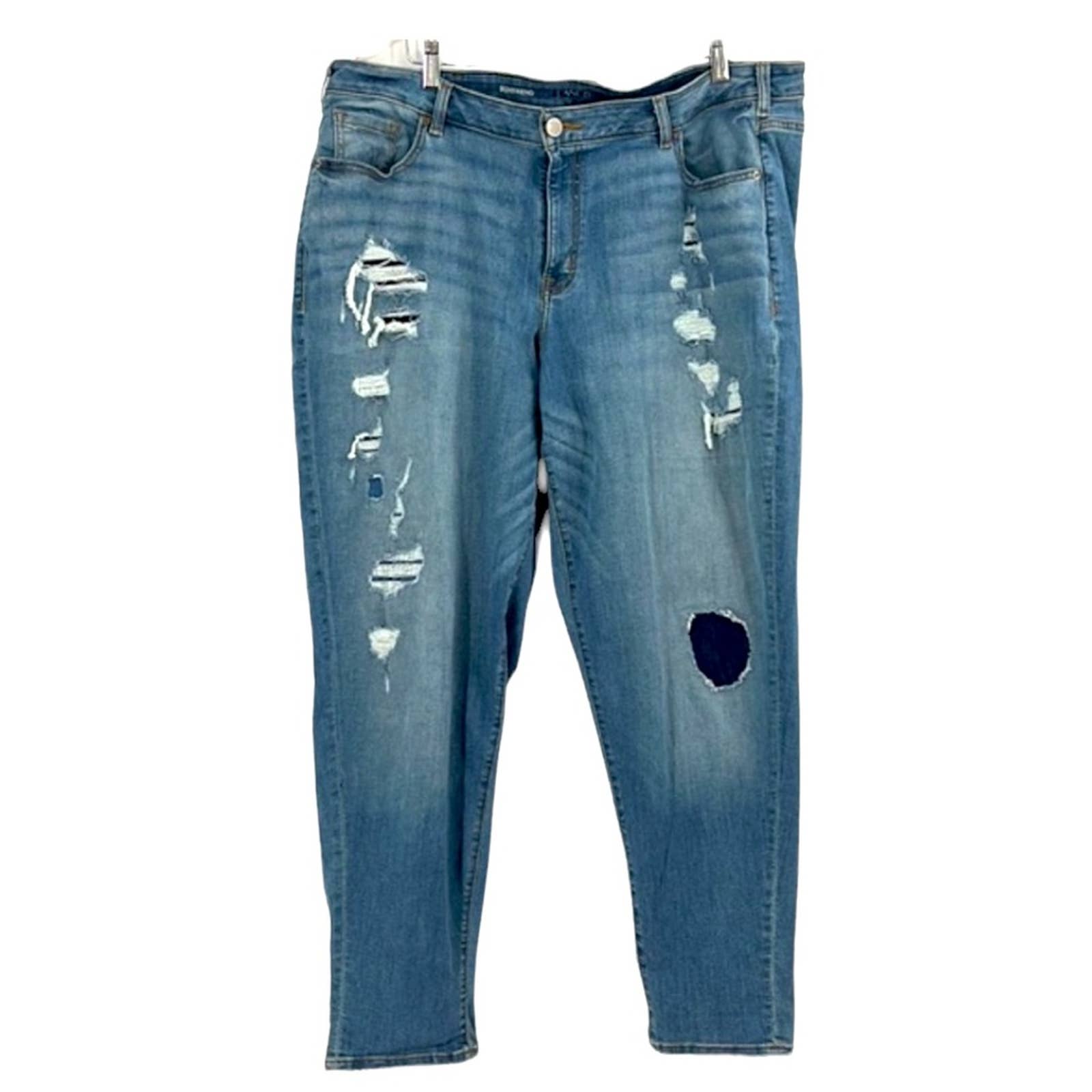 Lane Bryant boyfriend distressed jeans size 22