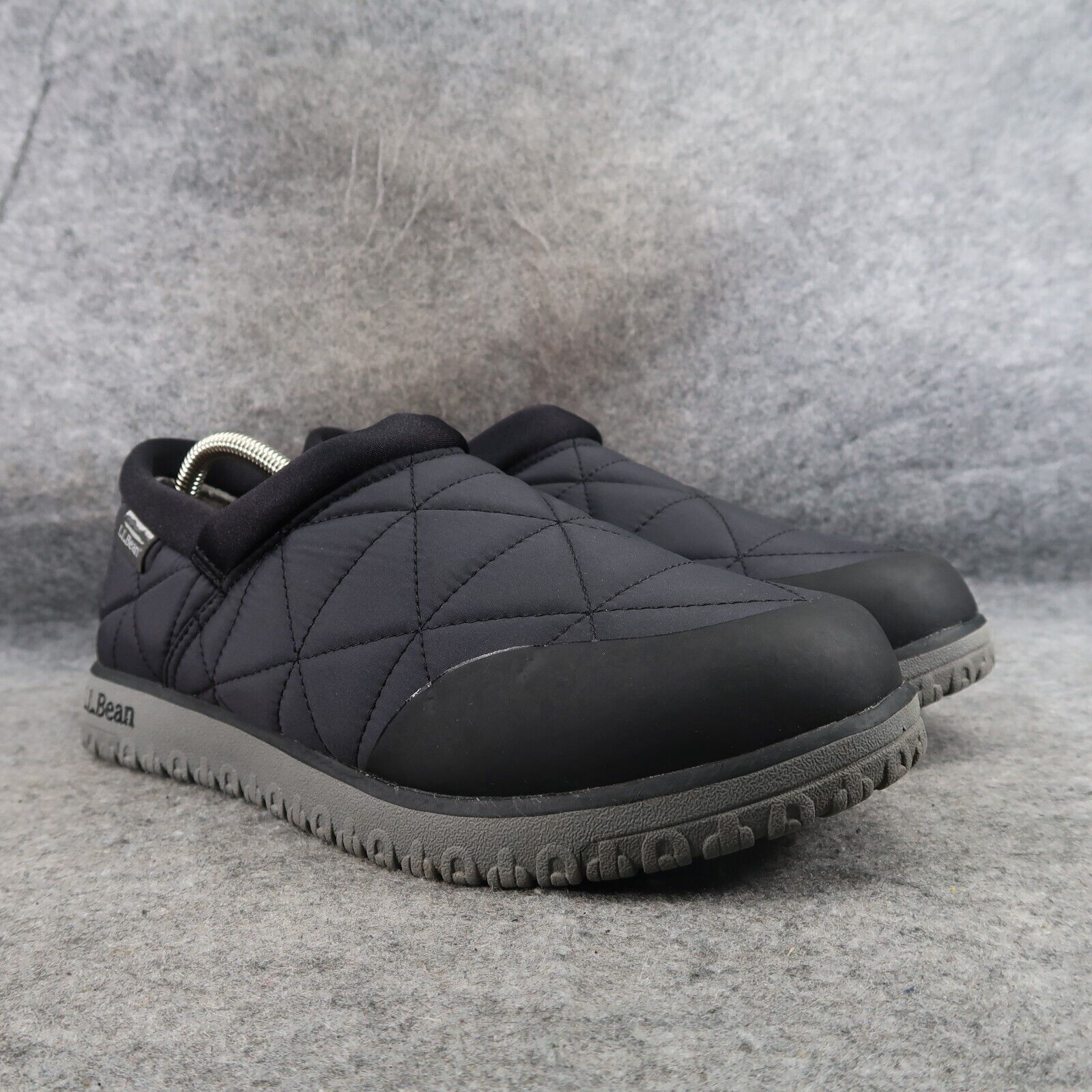 LL Bean Shoes Women 10 Slip On Casual Comfort Quilted Ultralight PrimoLoft Black