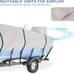 Heavy-Duty 17'-19' Boat Cover, 800D Waterproof and UV Resistant