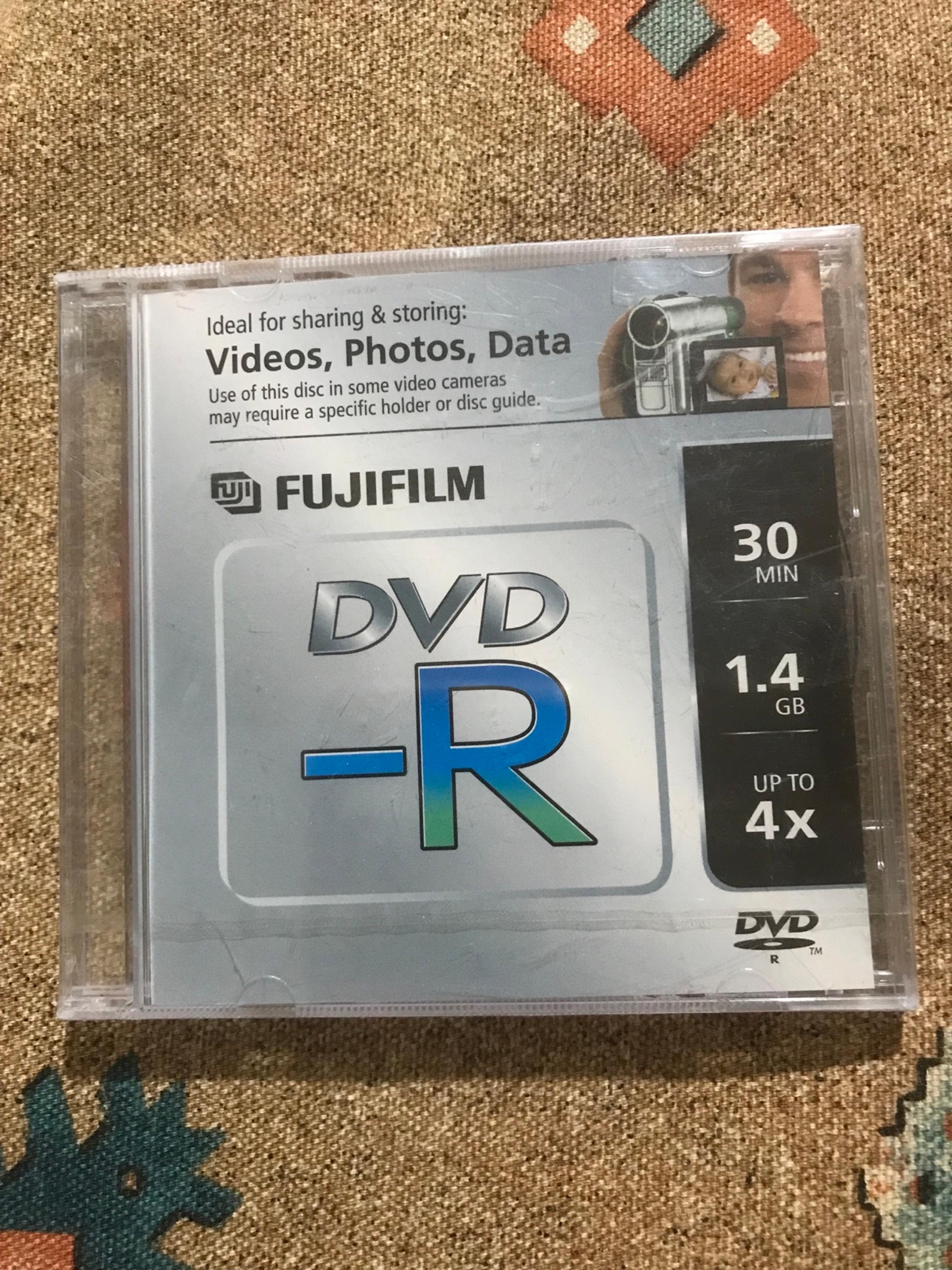 Fujifilm Mini DVD-R Camcorder 1.4 GB 30Min 4X For Videos Photos NEW!!