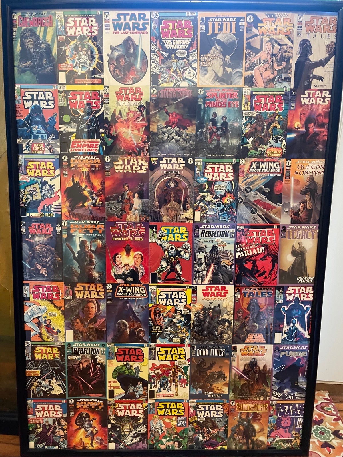 Star Wars original “one of a kind” vintage post card collage!!