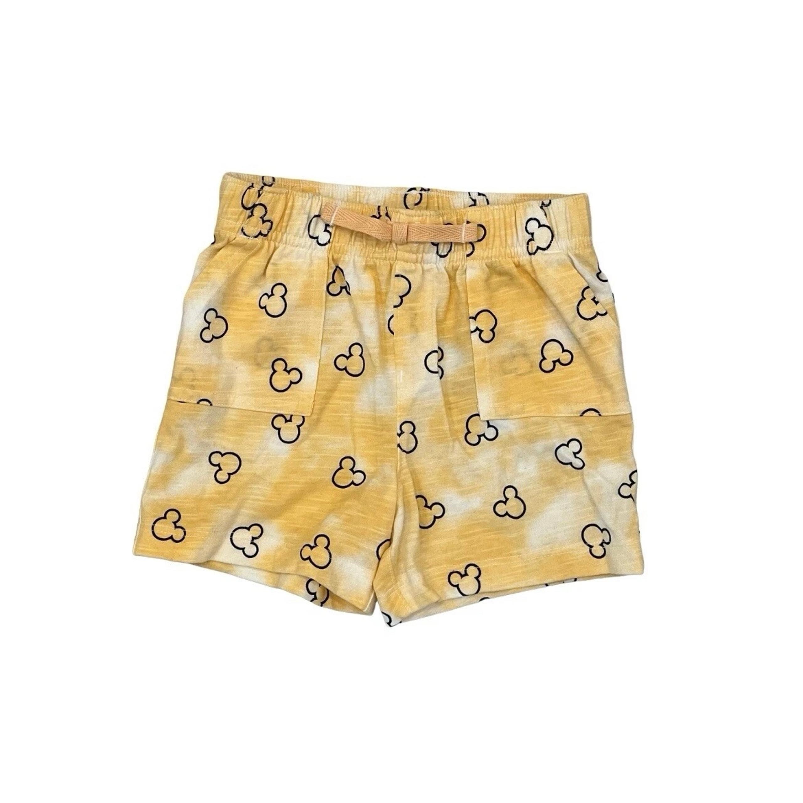 Disney Jumping Beans Shorts 18 Months Mickey Mouse Drawstring Orange Tie Dye