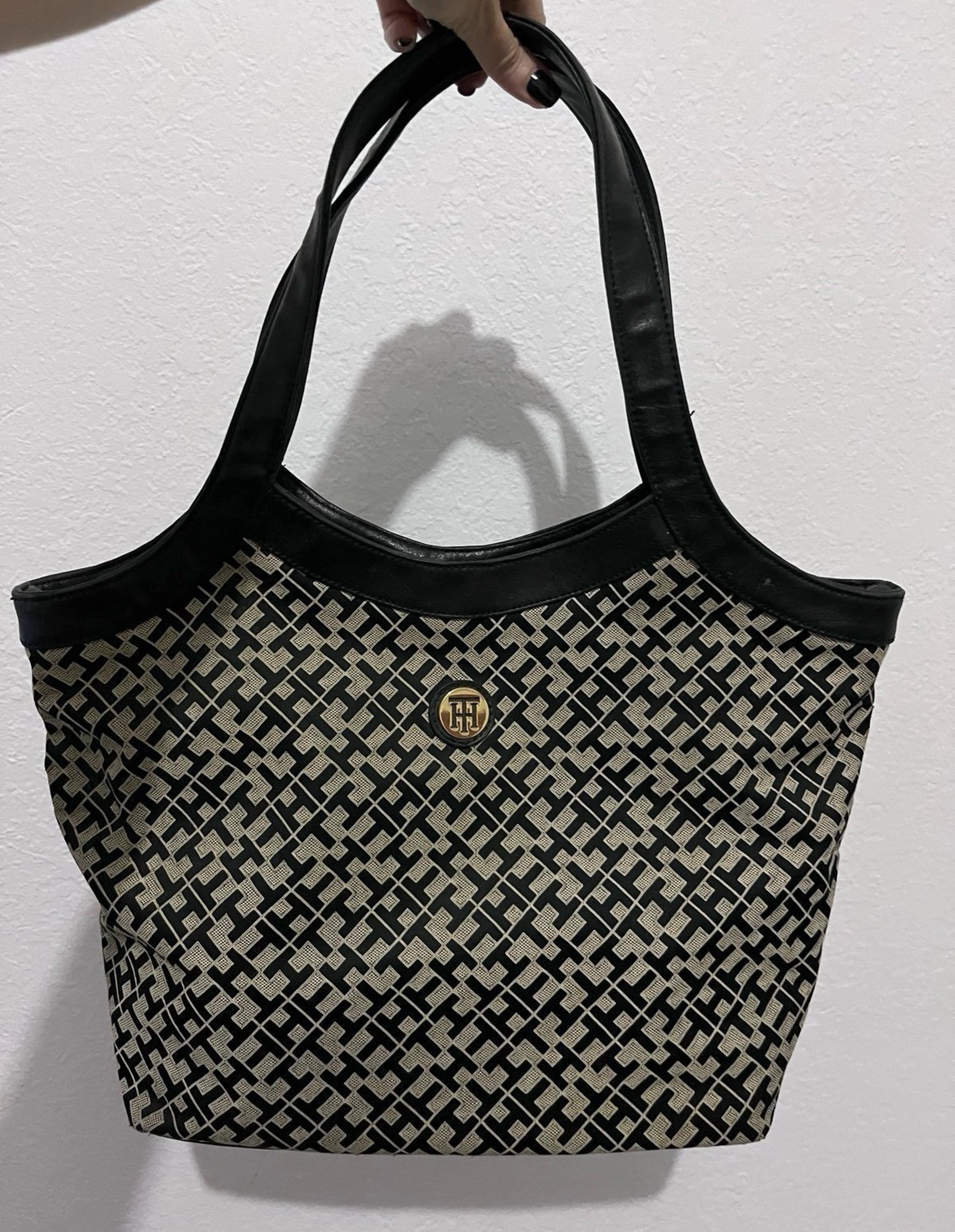 Tommy Hilfiger tote shoulder canvas bag, purse women