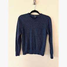 Bonobos V Neck Sweater Slim Fit Navy Blue extra fine merino wool Size M