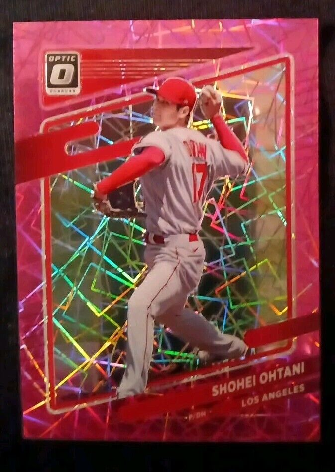 Shohei Ohtani Optic Donross Pink Refractor Prism 2021 Panini #192 SSP 083/248
