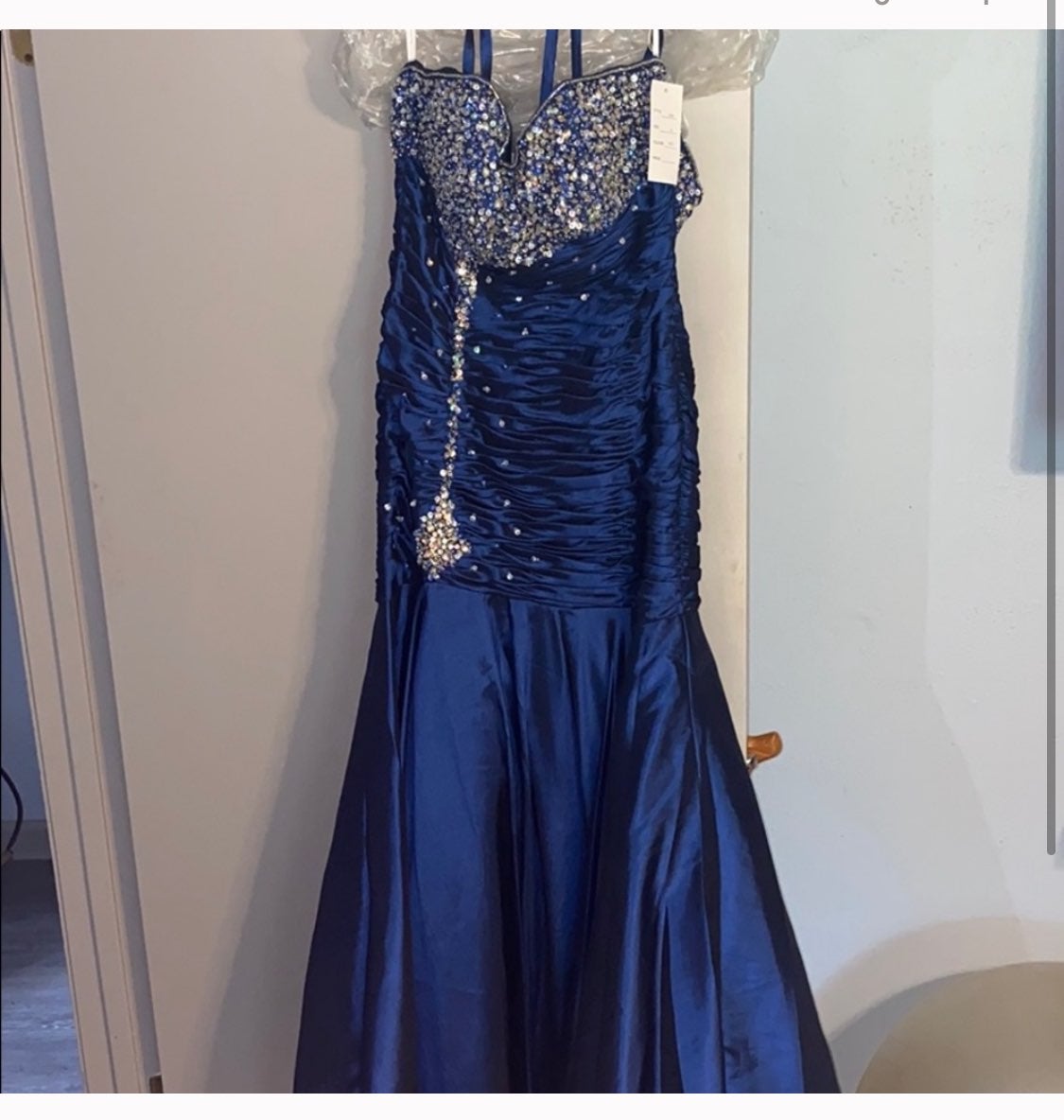 Navy Mermaid Ball Gown