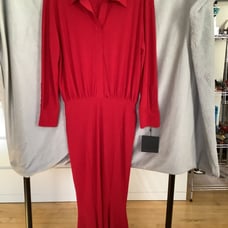 NEVER WORN WITH TAGS NORMA KAMALI RED FISHTAILDRESS