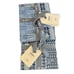 NWT West Elm Sateen Echo Organic Cotton 300 Thread Count Pattern Euro Shams Navy