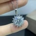 GRA Certified 5 Carat VVS1 D EXCELLENT grade Moissanite Diamond Necklace * New