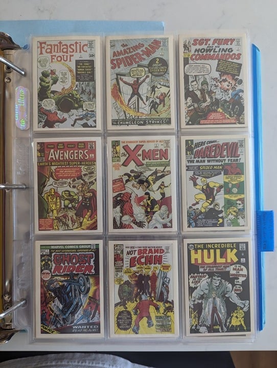 1984 Marvel First Issue Cover Card Set With Box