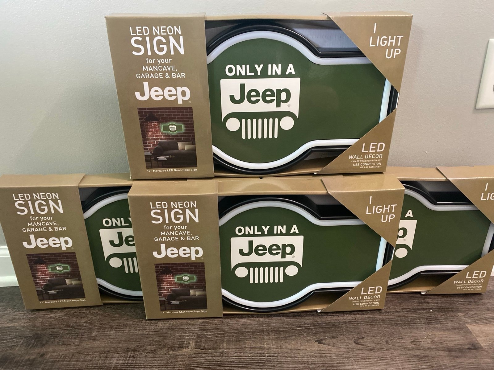 1 new 11”x17” LED jeep sign