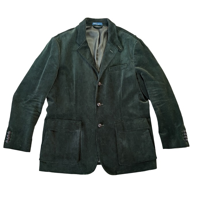 Polo Ralph Lauren green corduroy blazer XL sports coat action back jacket