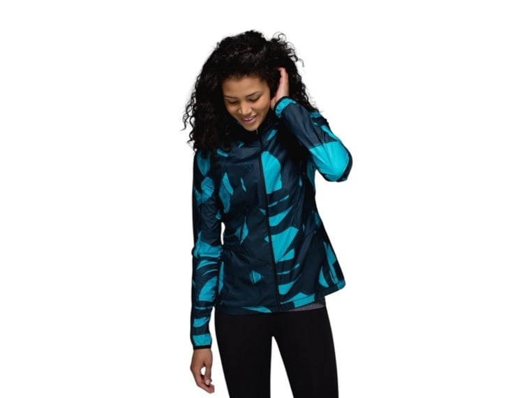 Lululemon Back Pack it Hooded Jacket Spin Stroke Peacock Blue Size 10