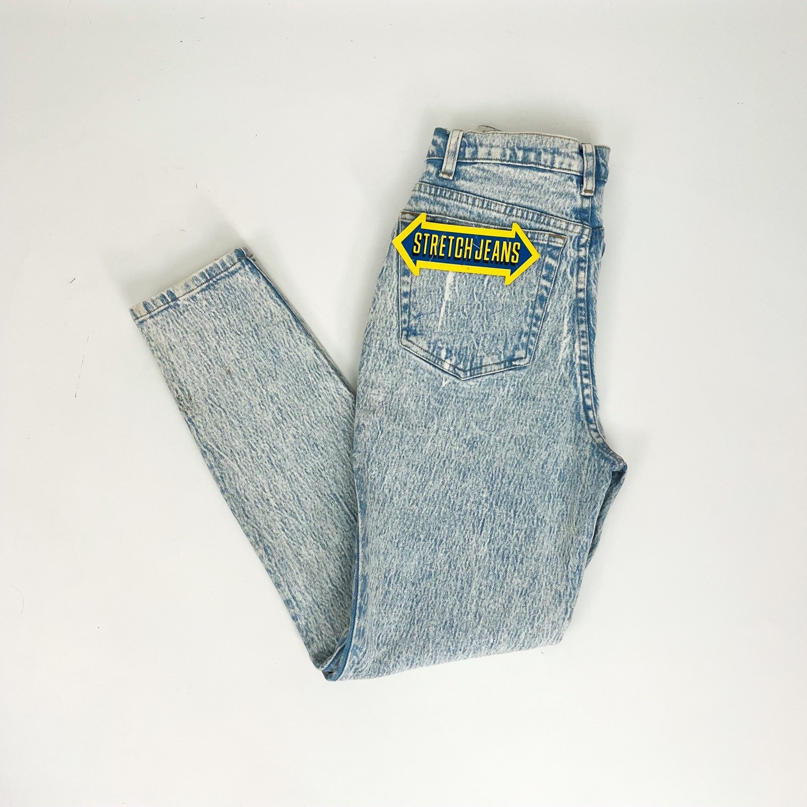 Vintage 90’s Deadstock High-Waisted Acid-Wash Jeans