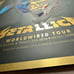 Metallica Concert AP GOLD Foil Poster 2018 Lincoln Nebraska Hardwired VIP Tour