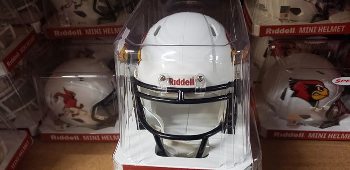 ILLINOIS STATE REDBIRDS WHITE NEW RIDDELL MINI HELMET IN PACKAGE