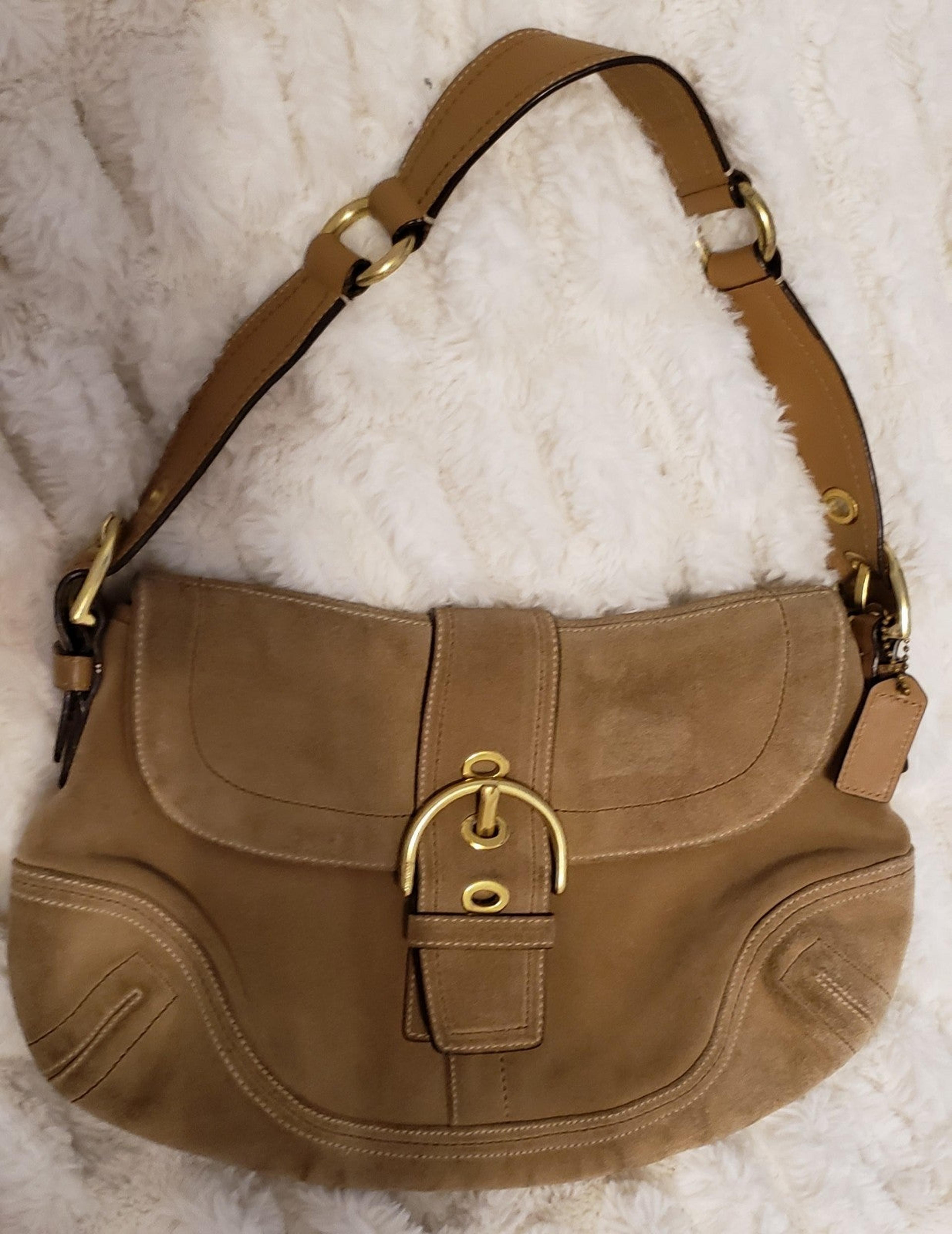 Coach purse suede Clearance
