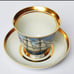 NIB *Captain's Cup 'LEOPARD' Porcelai by A. Warning Corner (Hamburg)
