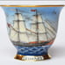 NIB *Captain's Cup 'LEOPARD' Porcelai by A. Warning Corner (Hamburg)