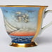 NIB *Captain's Cup 'LEOPARD' Porcelai by A. Warning Corner (Hamburg)