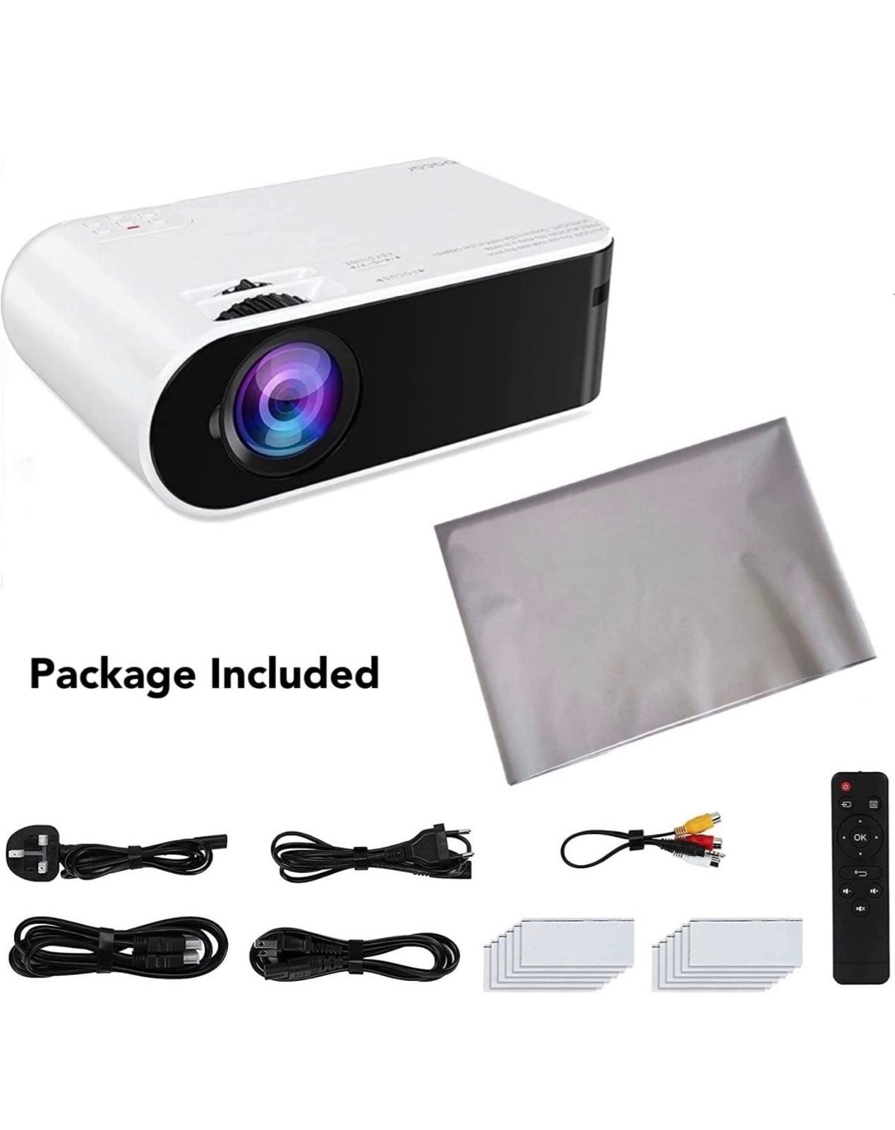 Mini Projector with screen