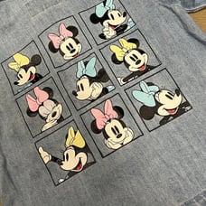 ZARA DENIM MINNIE MOUSE OVER-SHIRT, size 3-4