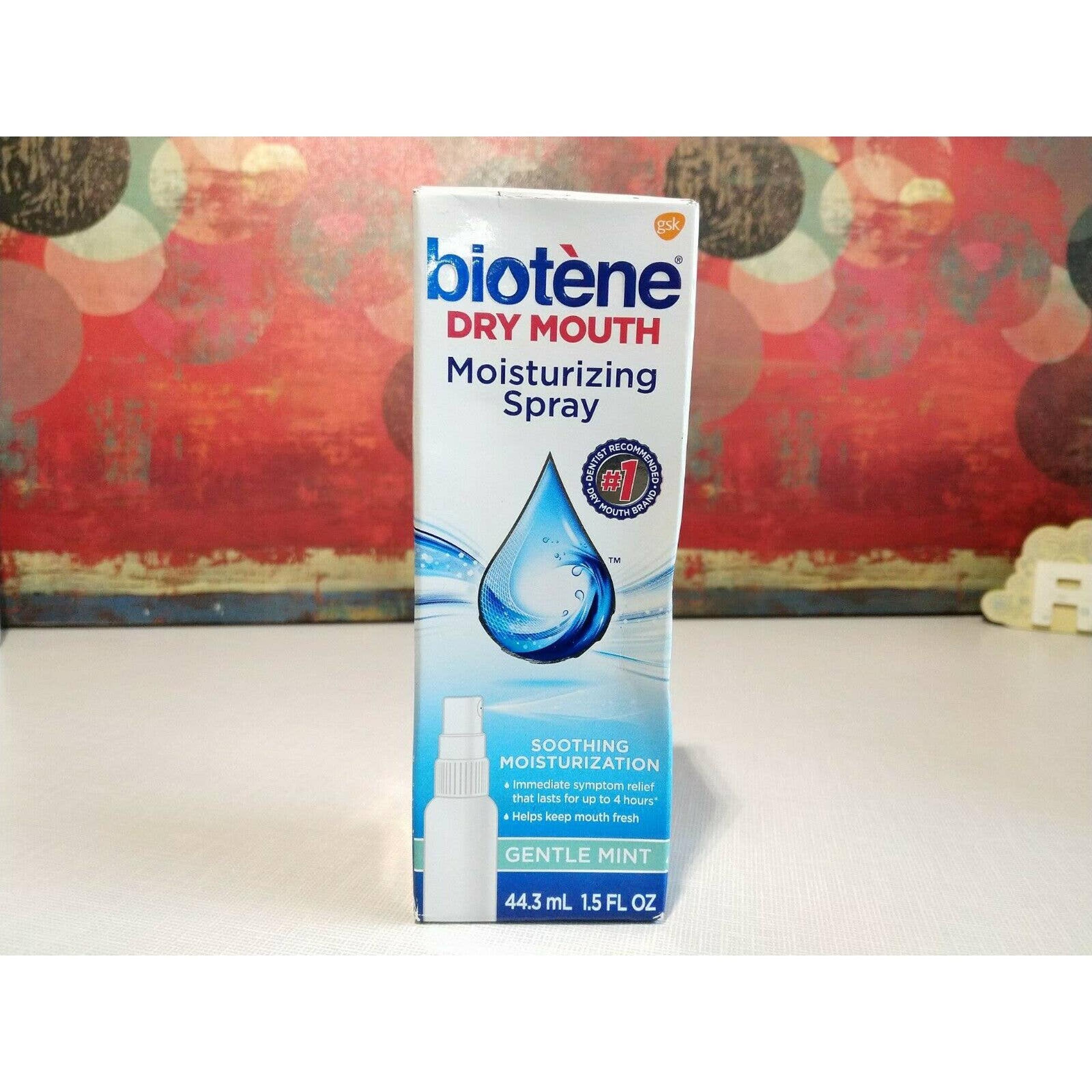 Biotene Gentle Mint Moisturizing Mouth Spray Sugar-Free for Dry Mouth 1.5 fl oz