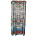 Chico’s Slinky Knit Maxi Skirt Size 2 Large Blue Brown Multi Maxine Print NEW