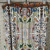 Chico’s Slinky Knit Maxi Skirt Size 2 Large Blue Brown Multi Maxine Print NEW