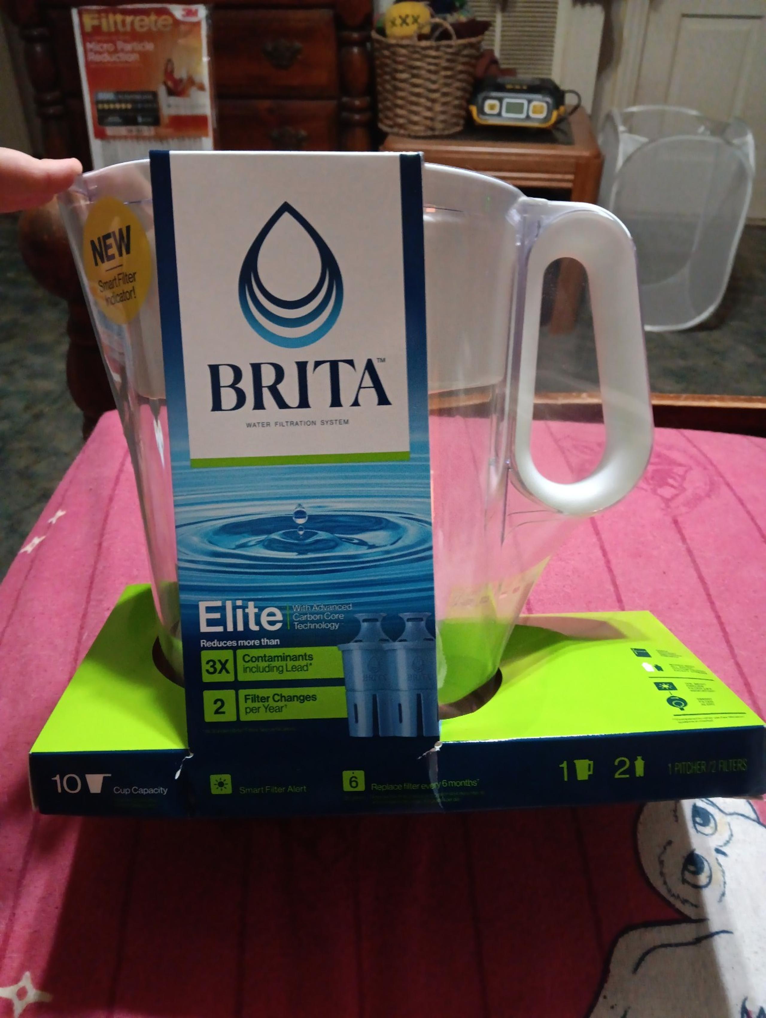 Brita water filters and pitcher