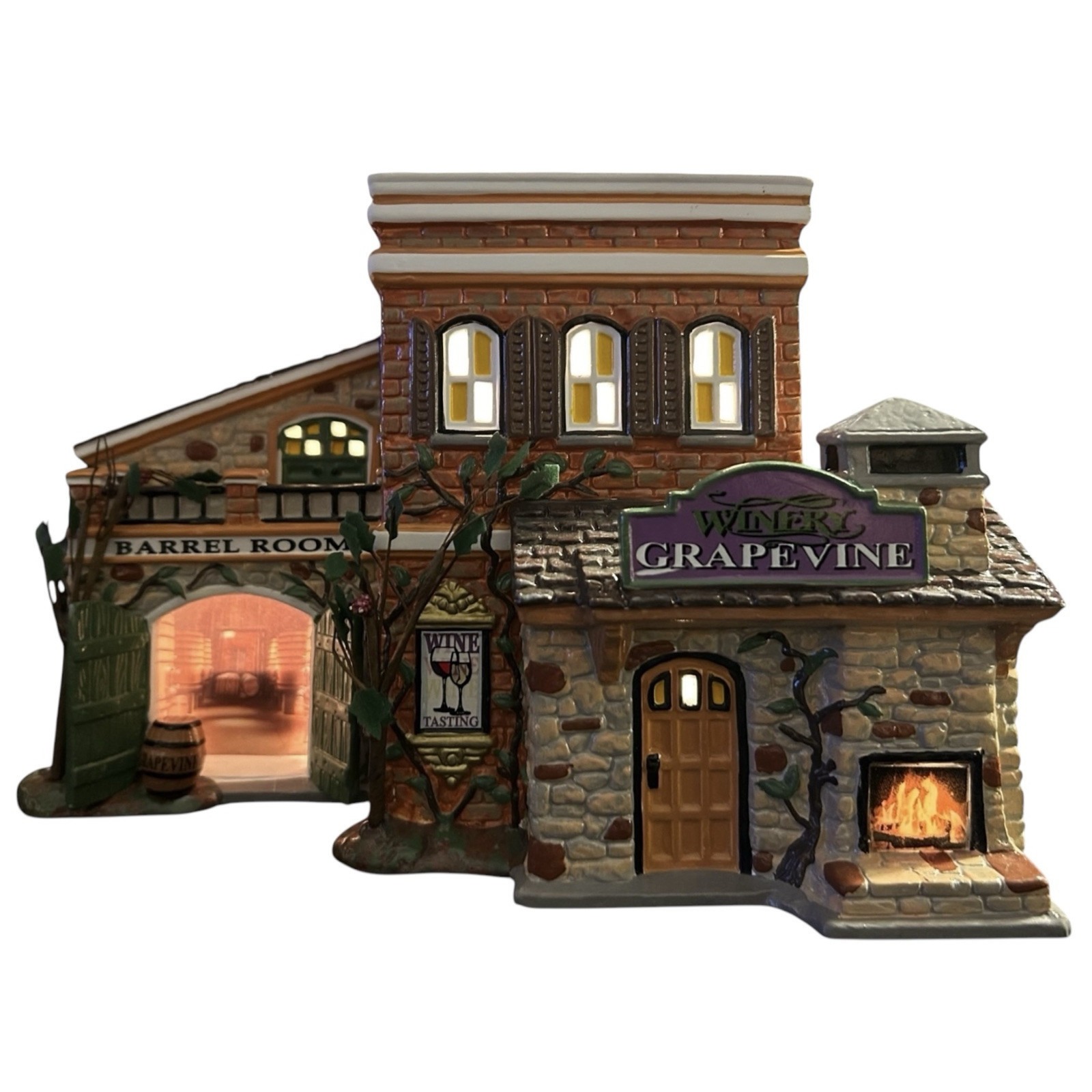 Dept 56 Grapevine Winery Original Snow Village #6000635 Intro 2017,  Retired '23
