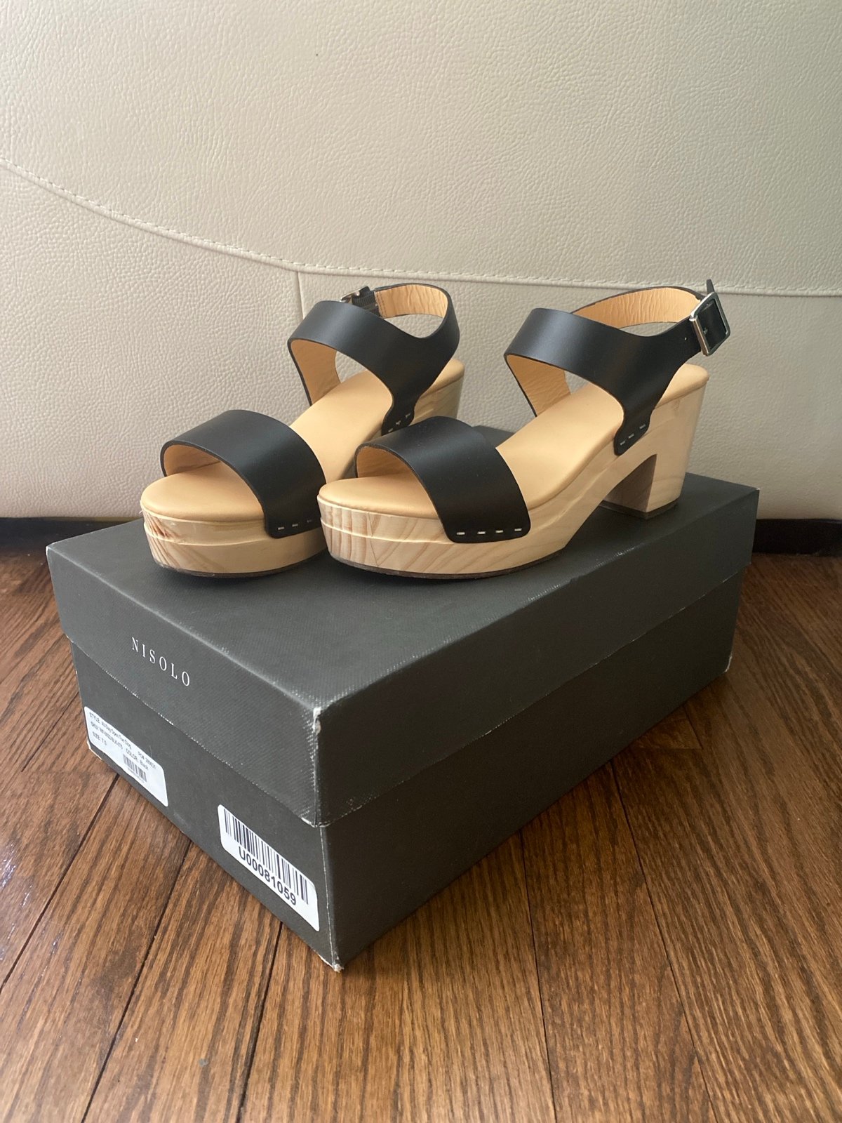 Nisolo all-day open clog, black 7.5