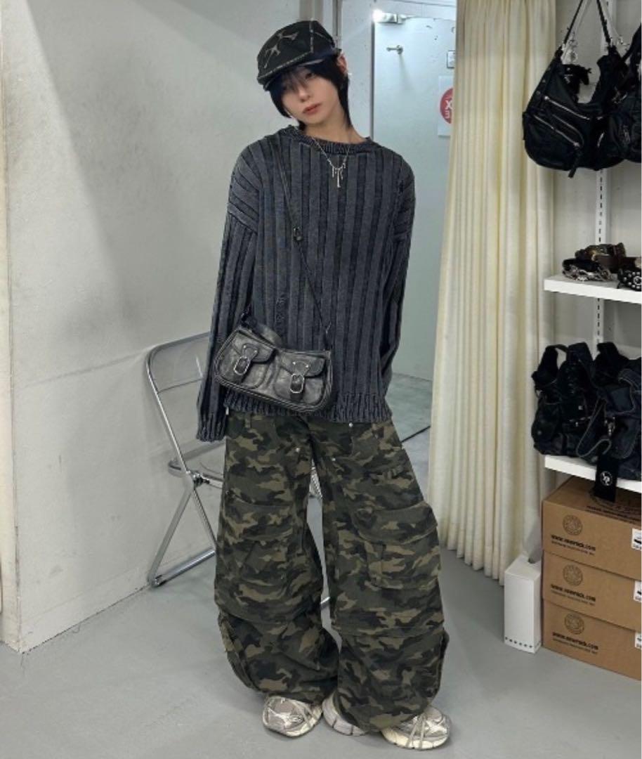 受注制【XU DOG】dyeing damage knit (2color) | OUR BRAND,XU