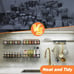 Spice Rack wall mounted 4 Pack, Space-Saving Spice Organizer for Spice Jars