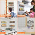 Spice Rack wall mounted 4 Pack, Space-Saving Spice Organizer for Spice Jars