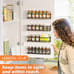 Spice Rack wall mounted 4 Pack, Space-Saving Spice Organizer for Spice Jars