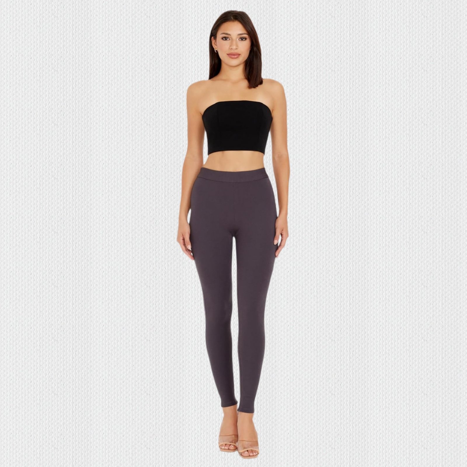 NWT Dress The Population Classic Ponte Legging - Steel - Large