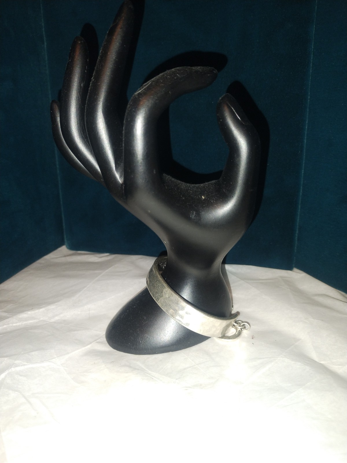 Hammered Silver Cuff - She Believed She Could So She Did