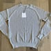 NWT Onia Men Waffle Knit Cotton Cashmere Crewneck Pullover Sweater Gray Large