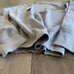 NWT Onia Men Waffle Knit Cotton Cashmere Crewneck Pullover Sweater Gray Large