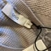 NWT Onia Men Waffle Knit Cotton Cashmere Crewneck Pullover Sweater Gray Large