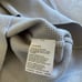 NWT Onia Men Waffle Knit Cotton Cashmere Crewneck Pullover Sweater Gray Large