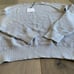 NWT Onia Men Waffle Knit Cotton Cashmere Crewneck Pullover Sweater Gray Large