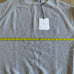 NWT Onia Men Waffle Knit Cotton Cashmere Crewneck Pullover Sweater Gray Large